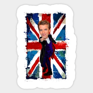 Caricature Egg Head 12th Doctor Sticker